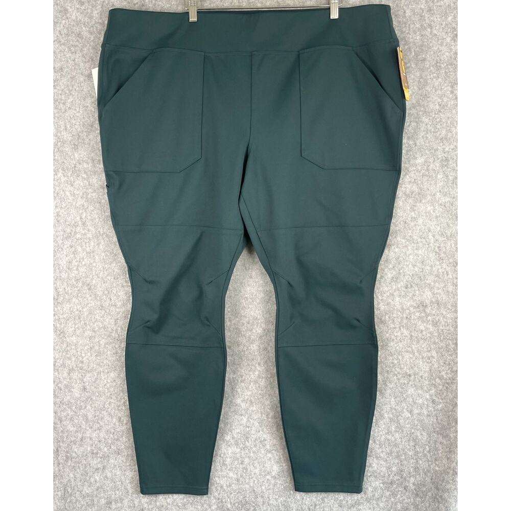 Carhartt Force Utility Legging Womens 3X 24W 26W Green Fitted Double Front NEW